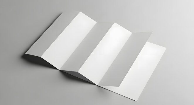 Realistic tri fold brochure mockup showcase your designs with a professional presentation template