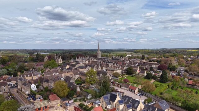 The Church of St Peter in the market town of Oundle, Northamptonshire, England.