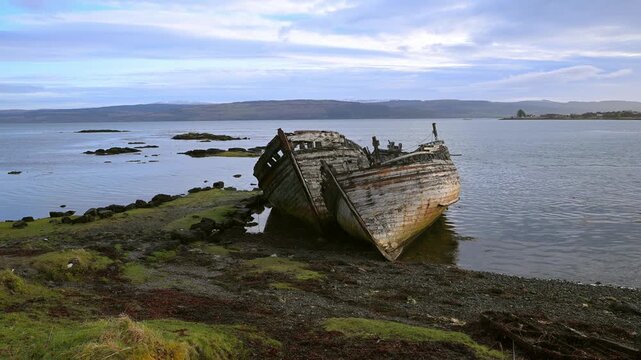Boats in Salen Bay.