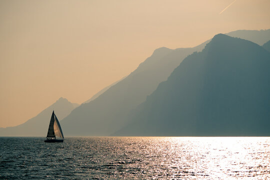 sailboat in the lake