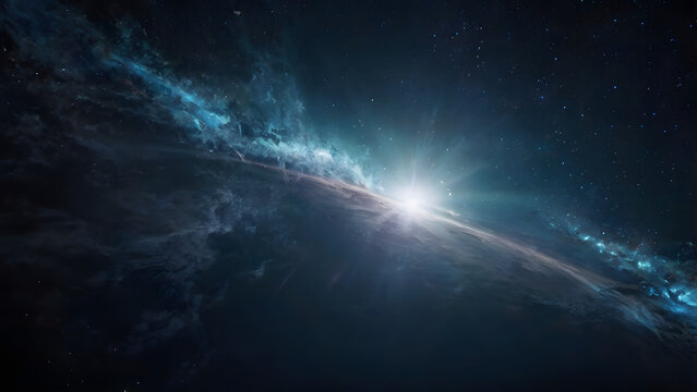 Blazing Galactic Light Emerging Across the Edge of Deep Space