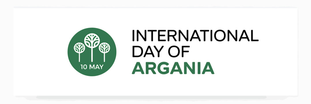 International Day Of Argania Celebration Logo Design With Date