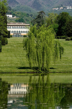 Complesso monumentale di Villa Reale di Marlia composto dalla bella residenza storica dove visse Elisa Baciocchi,sorella di Napoleone e dai lussurreggianti giardini. Lucca, Toscana, Italia