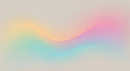 Fototapeta premium Abstract Wavy Rainbow Light Effect on Sand Texture Surface