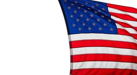 Fototapeta premium Patriotic american flag celebrating memorial day flag day and 4th of july
