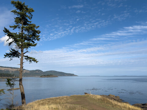 View of the Salish Sea from Pender Island