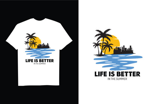 SUMMER BECH creative design using adobe illustrator and your best choice...