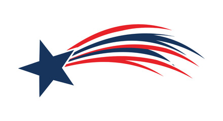 American flag star patriotic symbol. © Melatunz