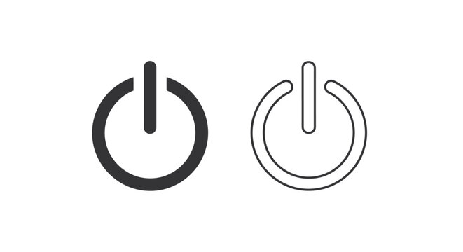 Power button icons on white background.
