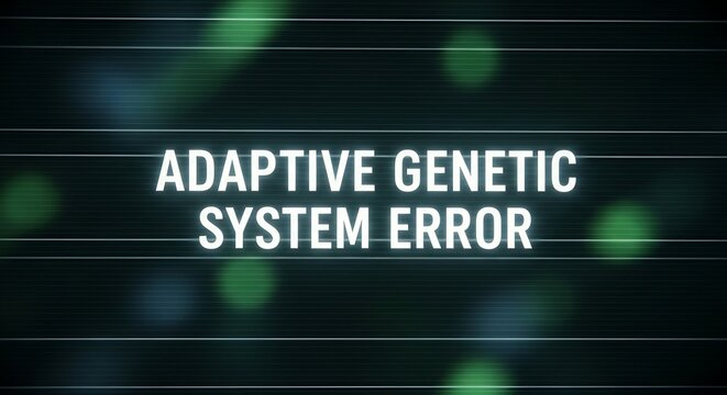 Adaptive genetic system error with adaptive technology abstract background biotechnology.