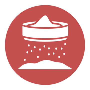 Flour Sifter Baking Tool Glyph Icon
