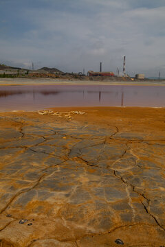 The plant discharges waste into water. Ecological catastrophy.
