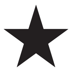 Obraz premium A striking five pointed star design dominates a plain white background presented as a silhouette