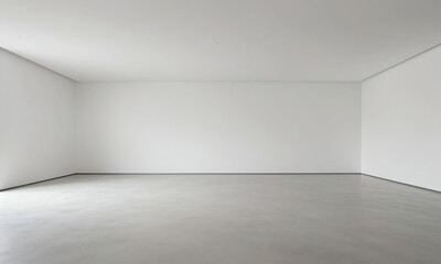 Fototapeta premium serene unfurnished room minimalist architecture boasting sleek lines empty expanse illuminated soft diffuse overhead