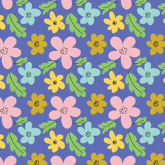 Obraz premium Floral seamless pattern.