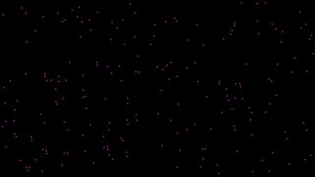 Minimalist Pink Speckles: Randomly Scattered Dots on a Black Canvas