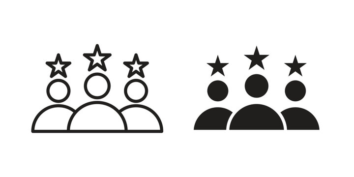 expert icon in line design. editable stroke icon vector. EPS10