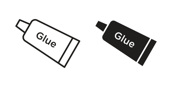 Glue icon in line design. editable stroke icon vector. EPS10