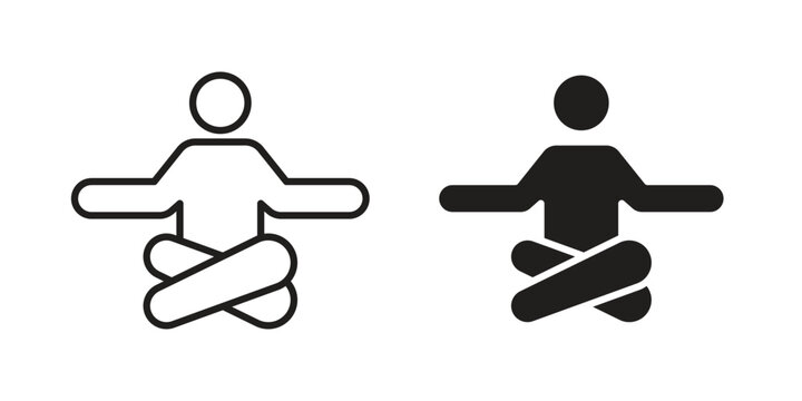 Guru icon in line design. editable stroke icon vector. EPS10