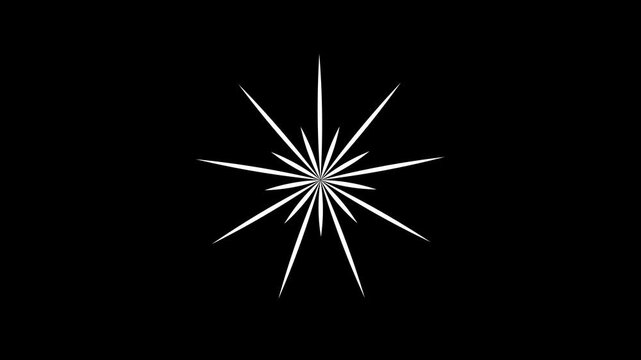 Explosive circle line blast, ring accent,  highlights night sky energy, burstcircle burst line shape shiny blast  flat vector cartoon seamless  random geometric circle bursting fireworks sparkle