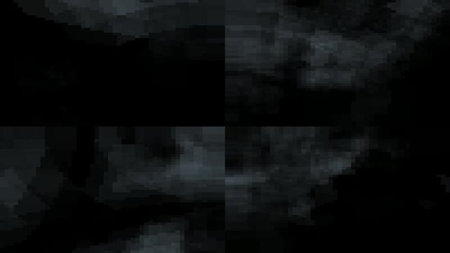 Pixelated Dark Smoke Texture | Abstract Grunge Digital Noise Background