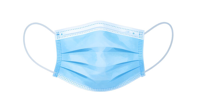 facemask, bluesurgicalmask, surgicalmask, blue, medical, healthcare, protection, hygiene, safety, clinic, prevention, hospital, vector, illustration, isolated, icon, flatdesign