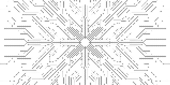 Minimalist gray triangle halftone tech pattern background, abstract symmetrical vector design with geometric lines, professional monochrome texture for business and technology themes