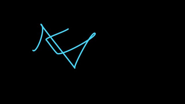 Abstract white line animation, minimalist motion dynamic geometric shapes, sleek digital modern visual effects