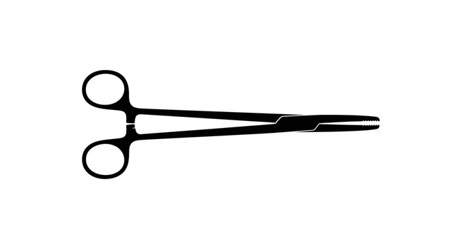 Surgical forceps often called hemostats are medical instruments with serrated jaws and finger loops designed for grasping and holding tissue or controlling bleeding