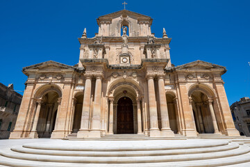 Obraz premium Parish Church of St Nicholas facade - Siggiewi, Malta