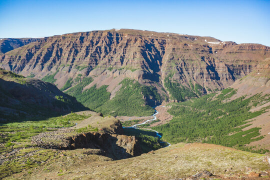 Putorana Plateau landscape, Taimyr. Russia,
