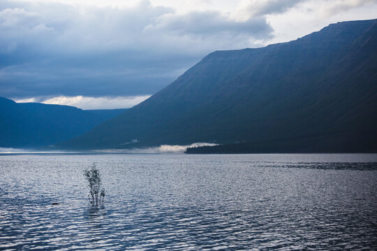 Lama Lake on Putorana Plateau, Taimyr. Russia