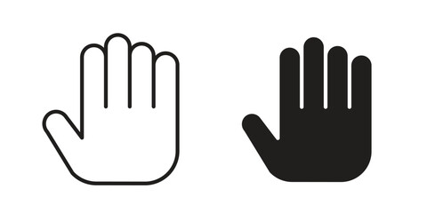 Obraz premium Hand icon for ui app design and web designs