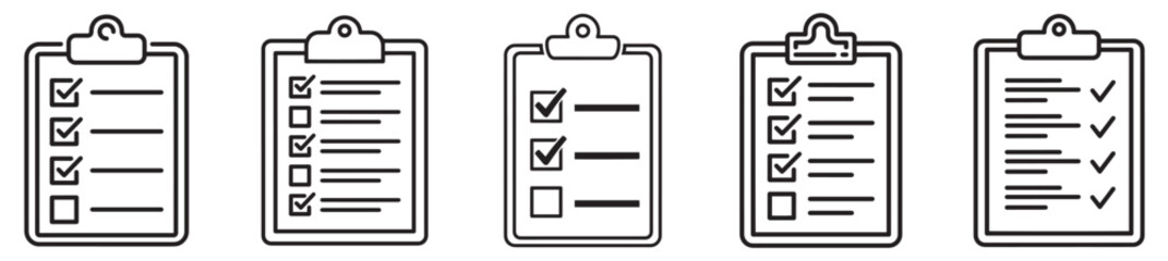 Checklist Clipboard Icon - Task List Vector © Emran