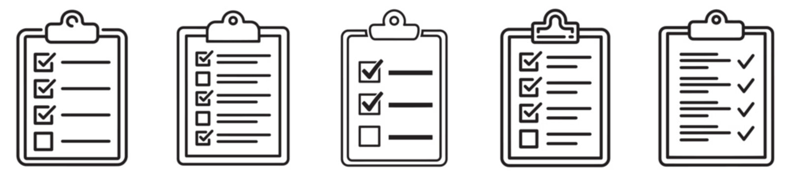Checklist Clipboard Icon - Task List Vector
