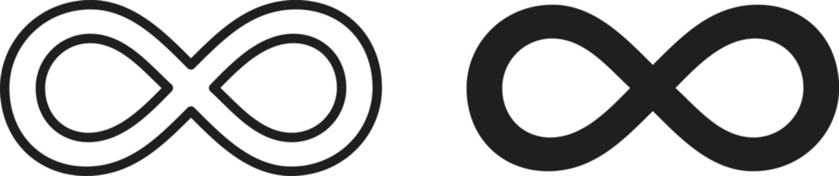 Infinite icon for ui app design and web designs