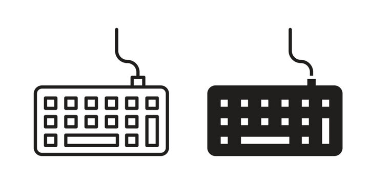 Keyboard icon for ui app design and web designs