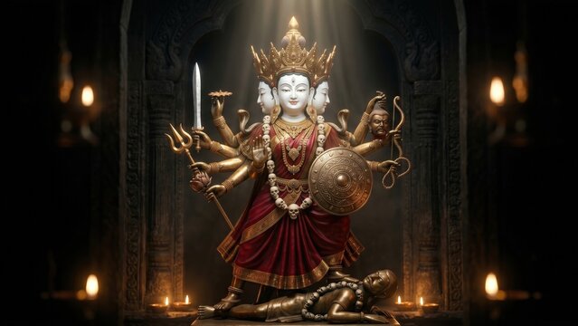 Siddhi Lakshmi Bronze Idol &ndash; Ancient Nepali Temple Sculpture