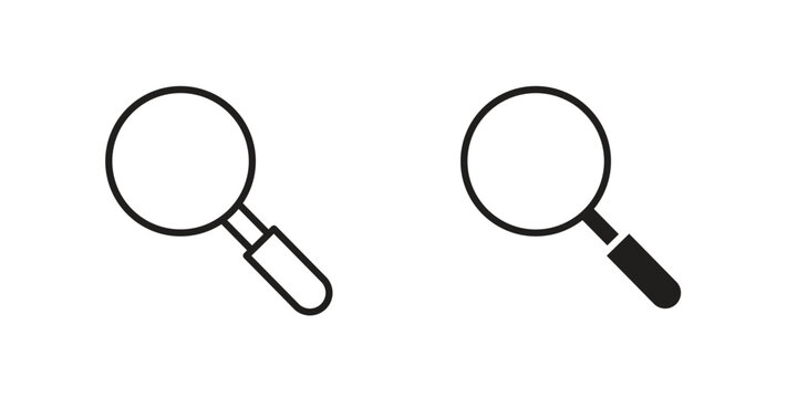 Loupe icon for ui app design and web designs
