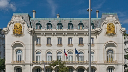 Fototapeta premium French embassy in art nouveau style in Vienna, Austria 