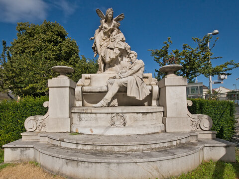 Statue of Gerdinand Raimund Austrian actor dramatist and a master of the Viennese Posse. Vienna, Austria 