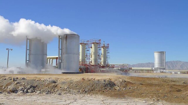 campo geotermoelectrico, pozos secadores de vapor, para suministro en planta de energia electrica geotermica, para una de las plantas mas grandes y viejas del mundo, aun en servicio con mas de 45 a&ntilde;os