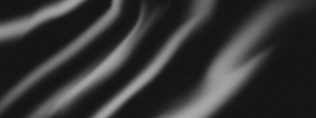 Fototapeta premium Abstract Blurred Silver Light Streaks Flowing on Black Background