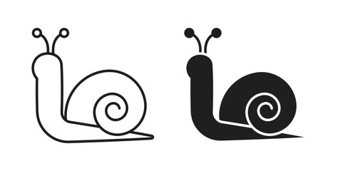 Snail icon symbol vector illustration. vector flat clipart object eps10 © sadid