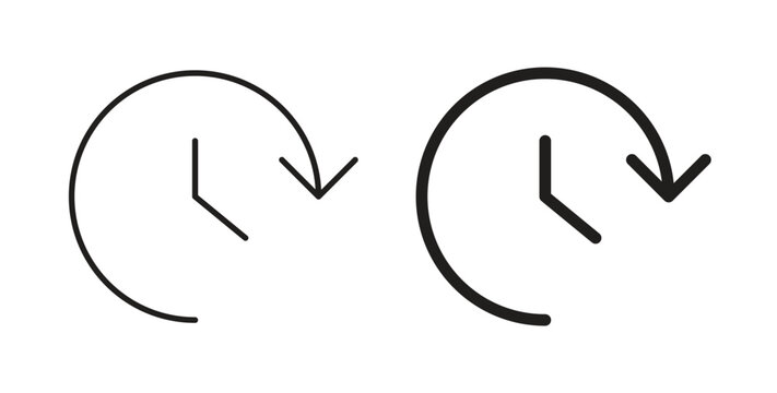 Time forward icon symbol vector illustration. vector flat clipart object eps10