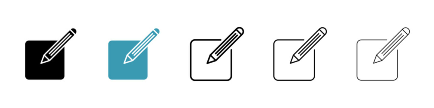 Edit text vector icon logo or illustration