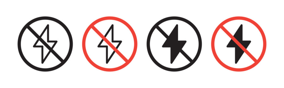 Flash off vector icon logo or illustration