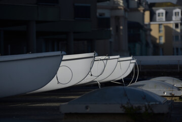 Obraz premium Saint-Malo - proues de catamarans