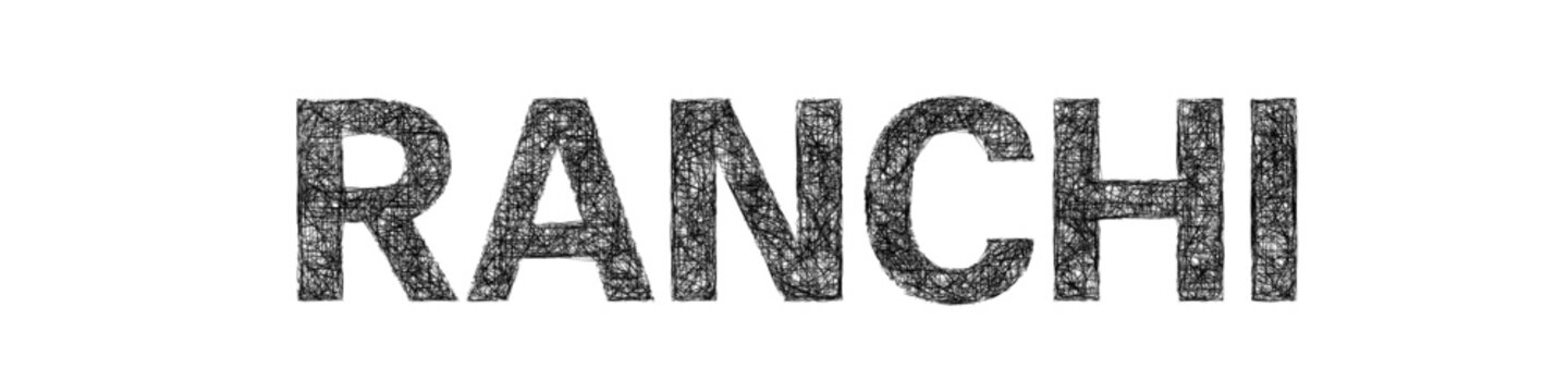 Sketch Ranchi text design element