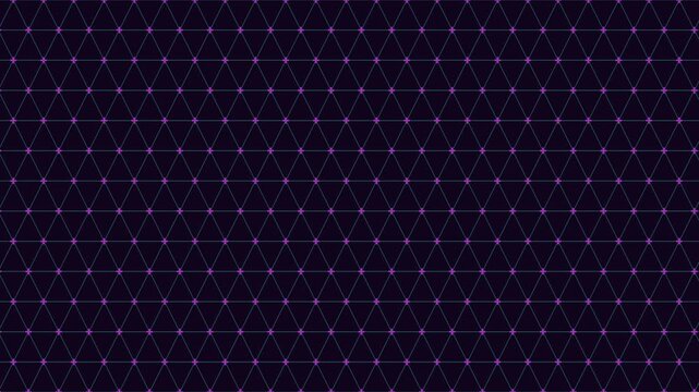 Seamless abstract technology background featuring a triangular wireframe grid with glowing green nodes and connecting lines, ideal for data, AI, and digital network themes